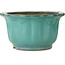 Lotus turquoise bonsai pot by Yamaaki - 305 x 305 x 172 mm