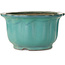 Lotus turquoise bonsai pot by Yamaaki - 305 x 305 x 172 mm
