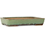 Vaso bonsai rettangolare verde di Nakawatari - 315 x 223 x 55 mm