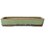 Pot à bonsaï rectangulaire vert de Nakawatari - 315 x 223 x 55 mm