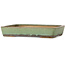 Maceta rectangular verde para bonsái de Nakawatari - 315 x 223 x 55 mm