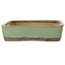 Rectangular green bonsai pot by Nakawatari - 315 x 223 x 55 mm