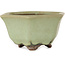 Vaso bonsai esagonale verde craquelé di Heian Kozan - 110 x 110 x 58 mm