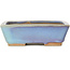 Rectangular blue bonsai pot by Bigei - 123 x 95 x 38 mm
