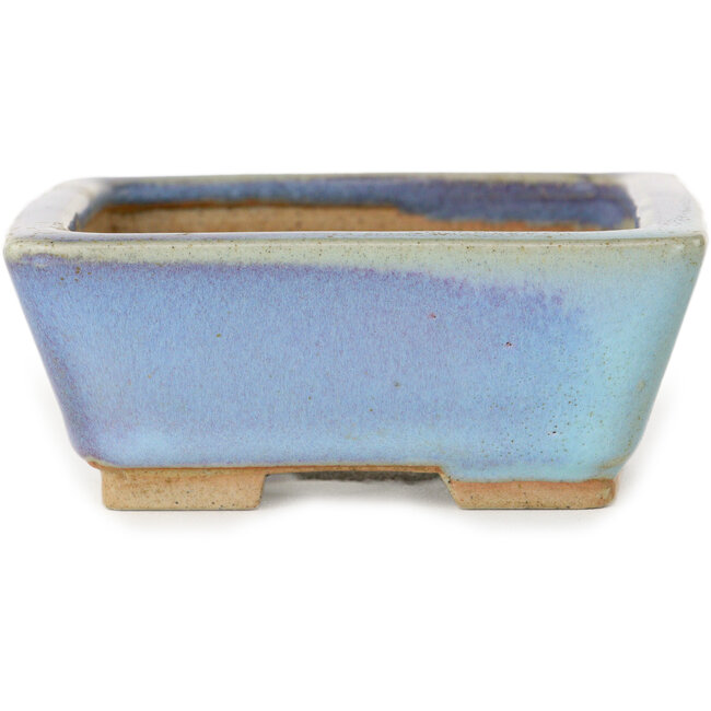 Vaso bonsai rettangolare blu di Bigei - 123 x 95 x 38 mm