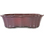 Pot à bonsaï Lotus bordeaux de Tosui - 252 x 195 x 73 mm