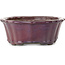 Lotus purple bonsai pot by Tosui - 252 x 195 x 73 mm