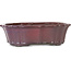 Bonsaipot in bordeauxrode lotusbloem van Tosui - 252 x 195 x 73 mm