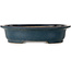 Vaso bonsai ovale blu di Seizan (Reihou, Kataoka Katsushi, forno del maestro Seizan) - 414 x 332 x 98 mm