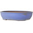 Ovale blauwe bonsaipot van Ikkou - 370 x 303 x 88 mm