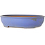 Ovaler blauer Bonsai-Topf von Ikkou – 370 x 303 x 88 mm