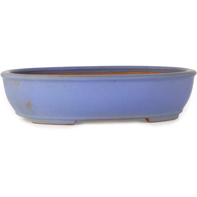 Vaso bonsai ovale blu di Ikkou - 370 x 303 x 88 mm