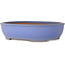 Ovale blauwe bonsaipot van Ikkou - 370 x 303 x 88 mm