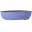 Ovale blauwe bonsaipot van Ikkou - 370 x 303 x 88 mm
