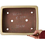 Rectangular off-white bonsai pot by Seizan (Reihou, Kataoka Katsushi, master Seizan kiln) - 257 x 198 x 70 mm
