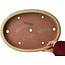 Ovaler, cremefarbener Bonsaitopf von Seizan (Reihou, Kataoka Katsushi, Meister Seizan-Ofen) – 355 x 250 x 52 mm