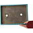 Rechthoekige turquoise bonsaipot van Tosui - 268 x 192 x 43 mm