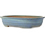 Maceta ovalada azul para bonsái de Yamafusa - 410 x 325 x 90 mm