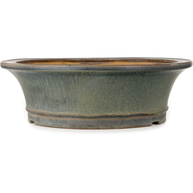 Maceta redonda azul para bonsái de Hattori - 423 x 423 x 137 mm