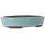 Maceta ovalada para bonsái azul claro de Taizan - 325 x 250 x 72 mm