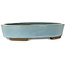 Pot à bonsaï ovale bleu clair de Taizan - 325 x 250 x 72 mm