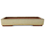 Pot à bonsaï rectangulaire beige par Eime Yozan - 315 x 215 x 52 mm