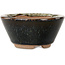 Vaso bonsai rotondo marrone di Koishiwara - 100 x 100 x 53 mm
