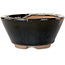 Vaso bonsai rotondo marrone di Koishiwara - 100 x 100 x 53 mm