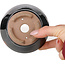 Ronde bruine bonsaipot van Koishiwara - 100 x 100 x 53 mm