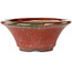 Maceta redonda roja para bonsái de Koishiwara - 127 x 127 x 55 mm