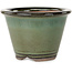 Ronde groene bonsaipot van Koishiwara - 103 x 103 x 73 mm