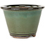 Vaso bonsai rotondo verde di Koishiwara - 103 x 103 x 73 mm
