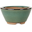 Maceta redonda verde para bonsái de Koishiwara - 100 x 100 x 53 mm