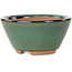 Pot rond vert pour bonsaï de Koishiwara - 100 x 100 x 53 mm