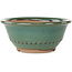 Ronde groene bonsaipot van Koishiwara - 122 x 122 x 55 mm