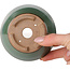 Maceta redonda verde para bonsái de Koishiwara - 100 x 100 x 53 mm