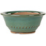 Pot rond vert pour bonsaï de Koishiwara - 122 x 122 x 55 mm