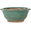 Maceta redonda verde para bonsái de Koishiwara - 122 x 122 x 55 mm