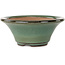 Runder grüner Bonsai-Topf von Koishiwara – 127 x 127 x 55 mm