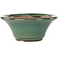 Ronde groene bonsaipot van Koishiwara - 127 x 127 x 55 mm