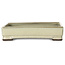 Pot à bonsaï rectangulaire blanc de Tosui - 202 x 147 x 45 mm