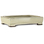 Pot à bonsaï rectangulaire blanc de Tosui - 202 x 147 x 45 mm
