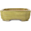 Mokko yellow bonsai pot by Hattori - 310 x 235 x 75 mm