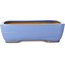 Vaso bonsai rettangolare blu di Yamafusa - 292 x 230 x 80 mm