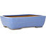 Rectangular blue bonsai pot by Yamafusa - 292 x 230 x 80 mm