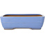 Rechthoekige blauwe bonsaipot van Yamafusa - 292 x 230 x 80 mm