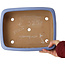 Pot à bonsaï rectangulaire bleu de Yamafusa - 292 x 230 x 80 mm