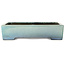 Maceta rectangular turquesa para bonsái de Aiba Koyou - 293 x 230 x 66 mm