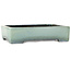 Rechthoekige turquoise bonsaipot van Aiba Koyou - 293 x 230 x 66 mm