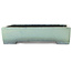 Maceta rectangular turquesa para bonsái de Aiba Koyou - 293 x 230 x 66 mm